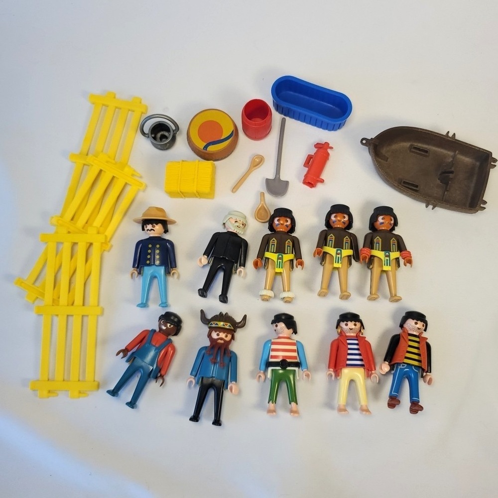 Playmobil‎ Mixed Lot Of Figures - Pirates, Wild West, Native American and More